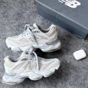 Tênis New Balance 9060 Couro Legitimo - Cinza Gelo