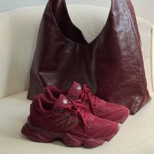 Tênis New Balance 9060  -  Couro Legitimo- Marsala
