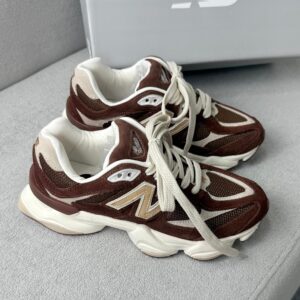 Tênis New Balance 9060 - Linha Prime/Couro - Burgundy