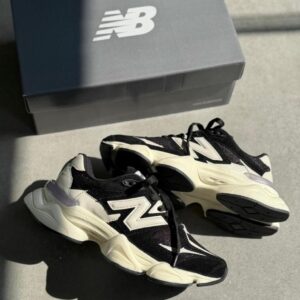 Tênis New Balance 9060 - Linha Prime/Couro - Preto/Branco