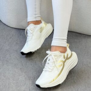 Tênis Olimpikus CorreTurbo - Branco  \ Ouro