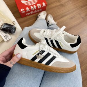 Tênis Adidas Samba OG -Branco / Preto
