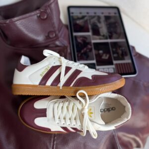 Tênis Adidas Samba OG - Off / Bordo